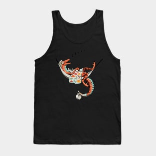 Dinosaur Velociraptor Sleeping Tank Top